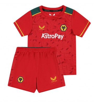 Maillot de foot Wolves Extérieur enfant 2023-24 Manches Courte (+ pantalon court)